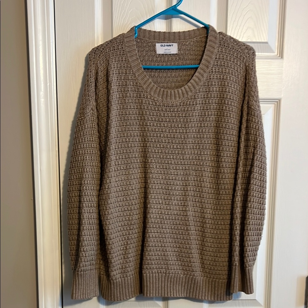 Old Navy Tan Knit Sweater